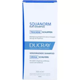 DUCRAY SQUANORM sausas pleiskanas gydantis šampūnas, 200 ml