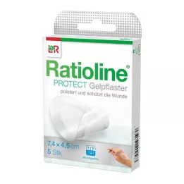 RATIOLINE apsauginis gelinis tinkas 4,5x7,4 cm, 5 vnt