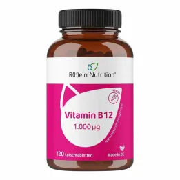 Vitaminas B12 1000 µg pastilės vegan, 120 vnt