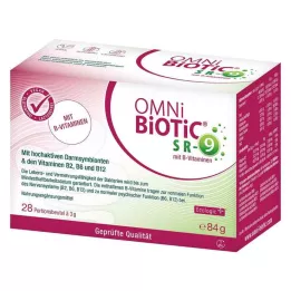 OMNI BiOTiC SR-9 su B grupės vitaminais paketėliai po 3 g, 28 x 3 g