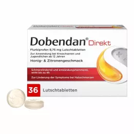 DOBENDAN Direkt Flurbiprofen 8,75 mg pastilės, 36 vnt
