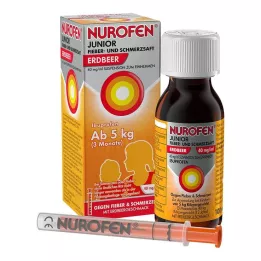 NUROFEN Jaunųjų karščiavimo ir skausmo sirupas braškių 40 mg/ml, 100 ml