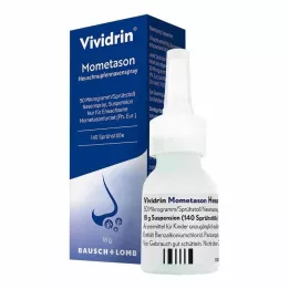 VIVIDRIN Mometasono šienligės purškalas 50 μg vienam purškimui 140SprSt., 18 g