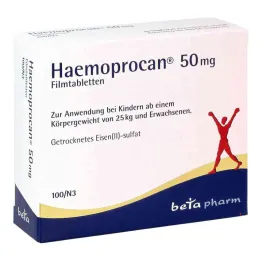 Haemoprocan 50 mg plėvele dengtos tabletės (100 vnt.)