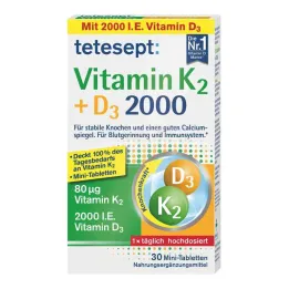Tetesept Vitaminas K2+D3 2000 tablečių (30 vnt.)