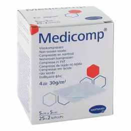 MEDICOMP Neaustinė kompozicija 5x5 cm 4 sluoksnių, 25X2 vnt