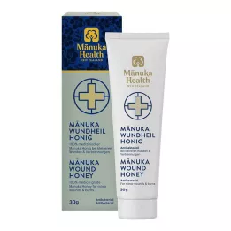 MANUKA HEALTH Žaizdų gydymo medaus tūbelė, 30 g