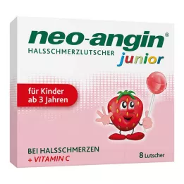 NEO-ANGIN Ledinukai nuo gerklės skausmo jaunesniems, 8 vnt