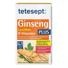 TETESEPT Ženšenis 330 plius lecitinas+vitaminai B, 30 vnt