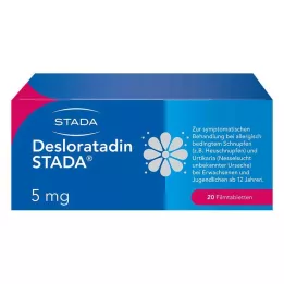 DESLORATADIN STADA 5 mg plėvele dengtos tabletės, 20 vnt