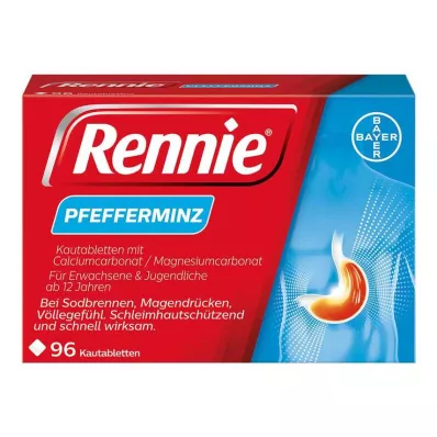 RENNIE Kramtomosios tabletės, 96 vnt