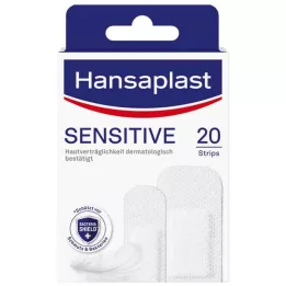 HANSAPLAST Hipoalerginės jautrios gipso juostelės, 20 vnt