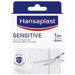 HANSAPLAST Hipoalerginis jautrus tinkas 8 cm x 1 m, 1 vnt