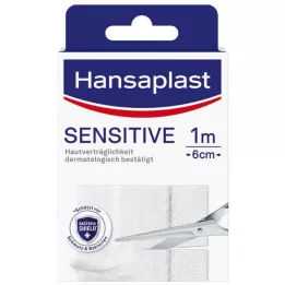 HANSAPLAST Hipoalerginis jautrus tinkas 6 cm x 1 m, 1 vnt
