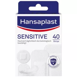 HANSAPLAST Hipoalerginės jautrios gipso juostelės, 40 vnt