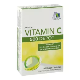 VITAMIN C 500 mg Depo tabletės, 60 vnt