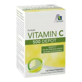 VITAMIN C 500 mg Depo tabletės, 120 vnt