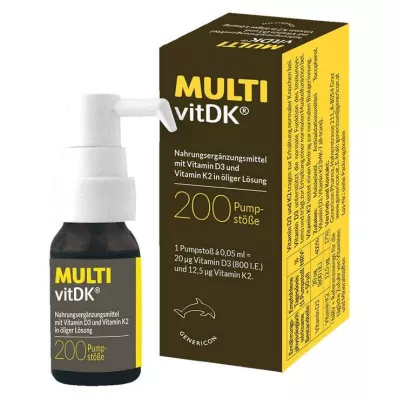 MULTIVITDK Tirpalas Vitaminas D3+K2, 10 ml