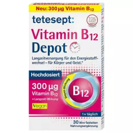 TETESEPT Vitaminas B12 Depot 300 µg plėvele dengtos tabletės, 30 vnt