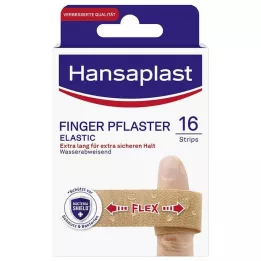 HANSAPLAST Elastinės pirštų tinko juostelės, 16 vnt