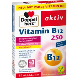 DOPPELHERZ Vitaminas B12 250 veikliųjų tablečių, 30 vnt