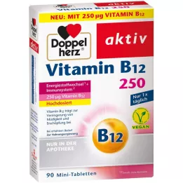 DOPPELHERZ Vitaminas B12 250 veikliųjų tablečių, 90 vnt