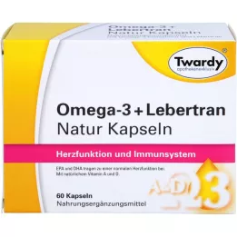 OMEGA-3+menkių kepenų aliejus natūralios kapsulės, 60 vnt