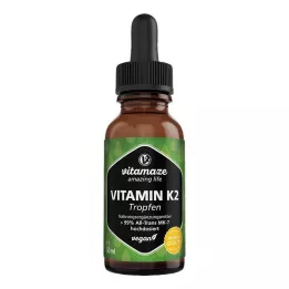 VITAMIN K2 MK7 lašai didelės dozės veganiški, 50 ml