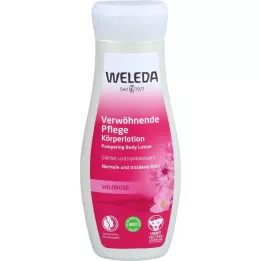 WELEDA „Wild Rose Pampering Care Care“ kūno losjonas, 200 ml