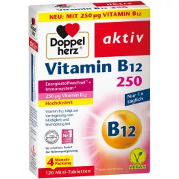 DOPPELHERZ Vitaminas B12 250 veikliųjų tablečių, 120 vnt
