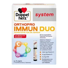 Doppelherz Orthopro Immun Duo sistemos geriamosios ampulės, 7 vnt