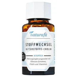 Naturafit Metabolism Bitter Substances + Cholino kapsulės, 60 vnt