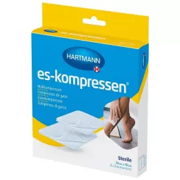 ES-KOMPRESSEN sterilus 10x10 cm 8 sluoksnių 17 sluoksnių, 5x2 vnt