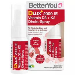 BETTERYOU Vitaminas D3+K2 tiesioginis purškimas, 12 ml