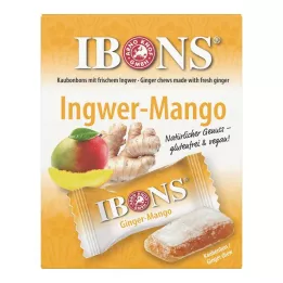 IBONS Ginger Mango Box kramtomieji saldainiai, 60 g