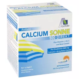 CALCIUM SONNE 500 Direct Portion Sticks, 60 vnt