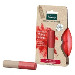 Kneipp dažyta lūpų priežiūra natūrali raudona, 3,5 g