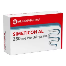 SIMETICON AL 280 mg minkštos kapsulės, 32 vnt