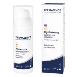 DERMASENCE Hyalusome Day Care emulsija LSF 50, 50 ml
