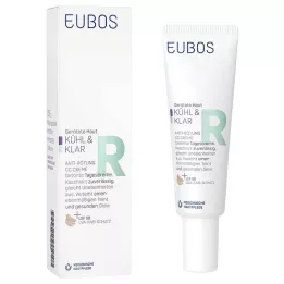 EUBOS KÜHL &amp; KLAR Kremas nuo paraudimo CC Kremas LSF 50, 30 ml