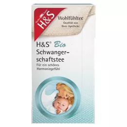 H&amp;S Ekologiški nėščiosios arbatos filtravimo maišeliai, 20X2 g