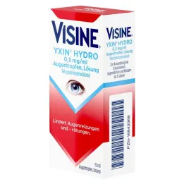Visine® Yxin® Hydro 0,5 mg/ml akių lašai, 15 ml