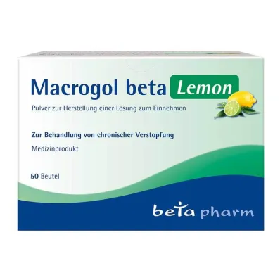 Macrogol beta citrinų milteliai, 50 vnt Macrogol beta citrinų milteliai, 50 vnt