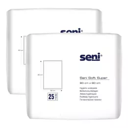 SENI Minkšta Super Bed Protector 60x90 cm, 2X25 vnt