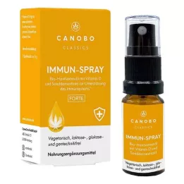 CANOBO Ekologiškas kanapių sėklų aliejaus imuninis purškiklis vitaminas D, 10 ml