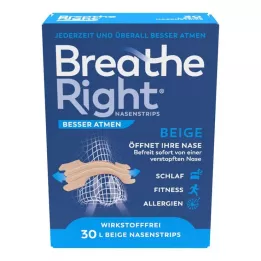 BESSER Atmen Breathe Right nosies kamštis didelis smėlio spalvos, 30 vnt