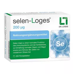 SELEN-LOGES 200 µg plėvele dengtos tabletės, 200 vnt
