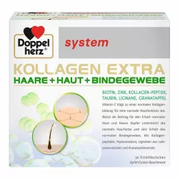 DOPPELHERZ Collagen Extra sistemos geriamosios ampulės, 30 vnt