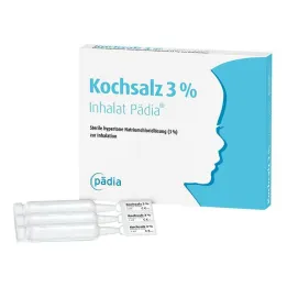 Valgomosios druskos 3% inhaliacinės Pädia ampulės, 20 vnt