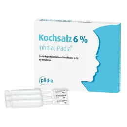 Valgomosios druskos 6% inhaliacinės Pädia ampulės, 20 vnt